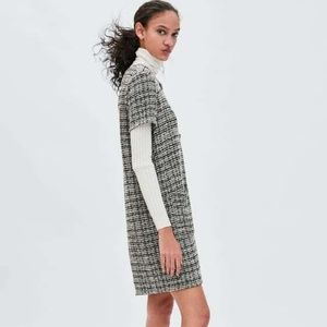 Zara Dresses - ZARA BLACK GREY MULTI TWEED DRESS Zara Dresses - ZARA BLACK GREY MULTI TWEED DRESS
